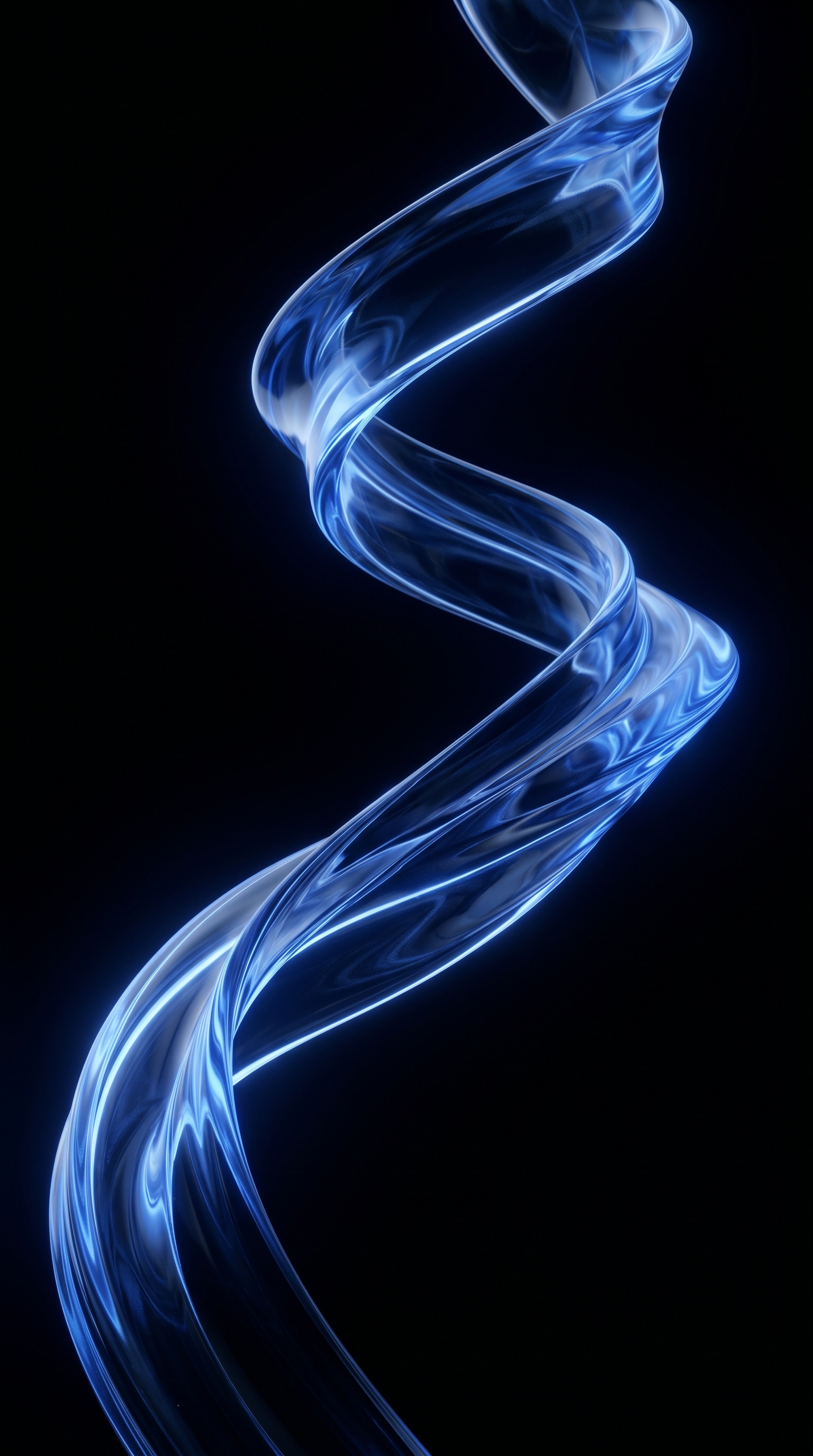 Floating Sapphire Glass Ribbon Dark